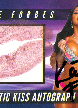 Katie Forbes signed Kiss Card (w/ JSA)