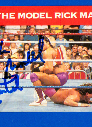 Rick Martel signed 1991 WWF Classic Trading Card