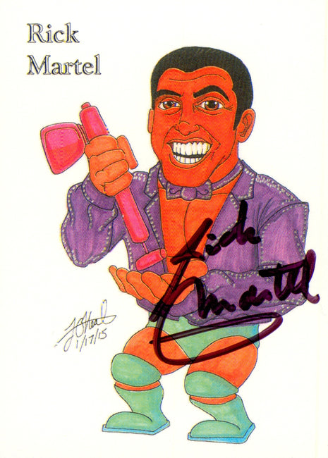 Rick Martel signed Trading Card