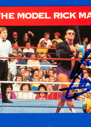 Rick Martel signed 1991 WWF Classic Trading Card