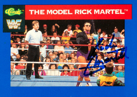 Rick Martel signed 1991 WWF Classic Trading Card