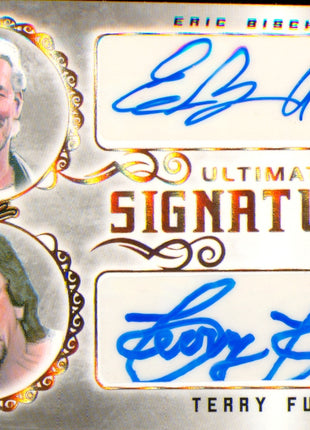 Eric Bischoff & Terry Funk dual signed 2020 Leaf Card