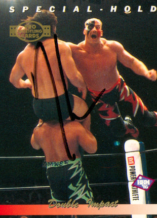 Roadwarrior Hawk signed 1995 Japan Trading Card