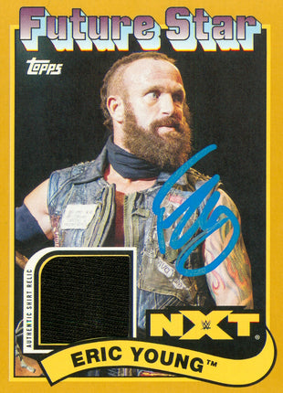 Eric Young signed 2018 Topps Heritage WWE Relic Trading Card