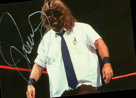 Mankind signed 1998 WWF Comic Images Trading Card