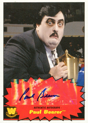 Paul Bearer signed 2012 Topps Heritage WWE Trading Card
