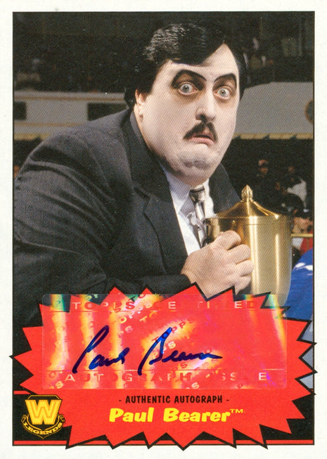 Paul Bearer signed 2012 Topps Heritage WWE Trading Card