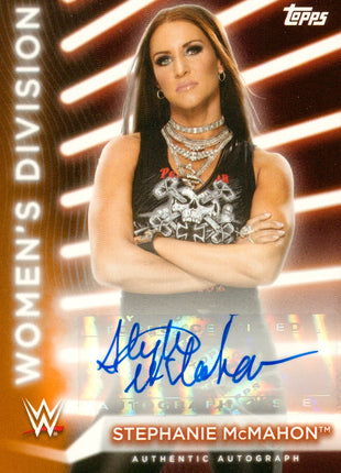 Stephanie McMahon signed 2021 Topps Womens Division Trading Card #05/75