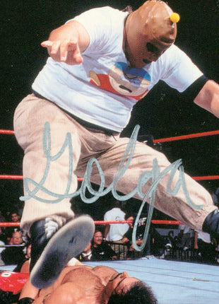 Golga (John Tenta) signed 1998 Comic Images WWF Trading Card