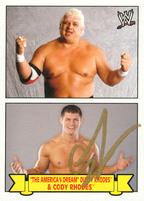 Cody Rhodes signed 2012 Topps Heritage Family History WWE Trading Card