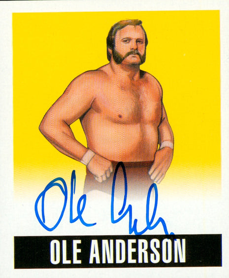 Ole Anderson signed 2014 Leaf Originals Wrestling Trading Card