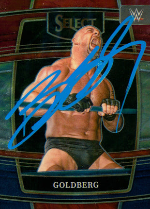 Goldberg firmó la tarjeta coleccionable de la WWE Panini Select 2022