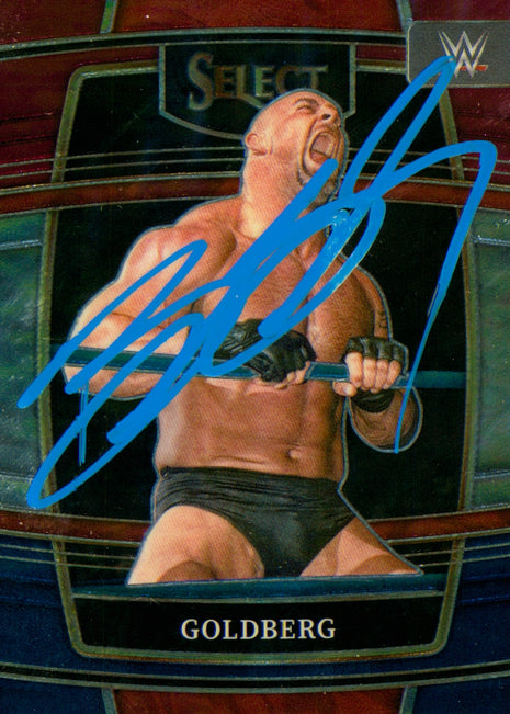 Goldberg firmó la tarjeta coleccionable de la WWE Panini Select 2022