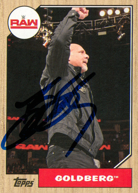 Goldberg signed 2015 Topps Heritage WWE Trading Card (w/ JSA)