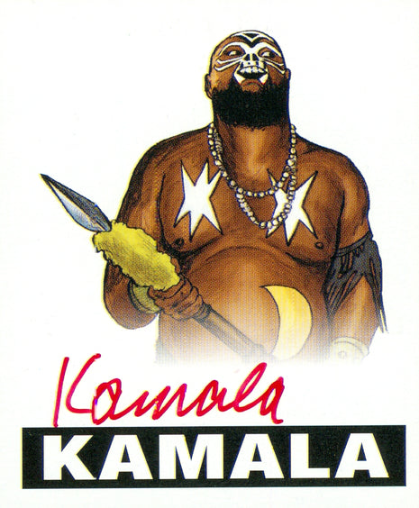 Kamala signed 2012 Leaf Originals Wrestling Trading Card