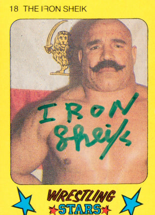 Iron Sheik signed Trading Card