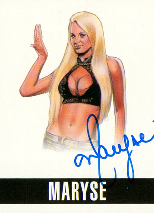 Maryse signed 2014 Leaf Originals Wrestling Trading Card