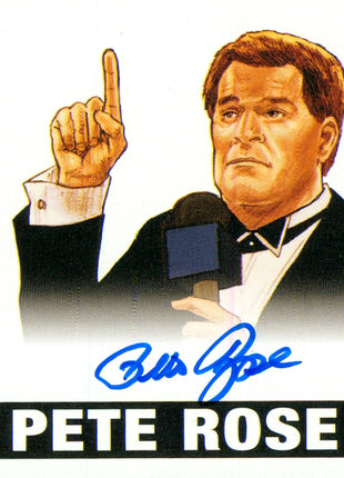 Pete Rose signed 2012 Leaf Originals Wrestling Trading Card