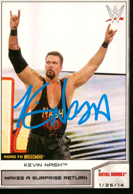 Kevin Nash signed 2016 Topps WWE Trading Card