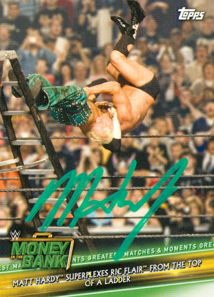 Matt Hardy signed 2019 Topps WWE Trading Card