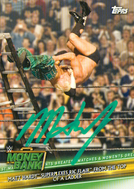 Matt Hardy signed 2019 Topps WWE Trading Card
