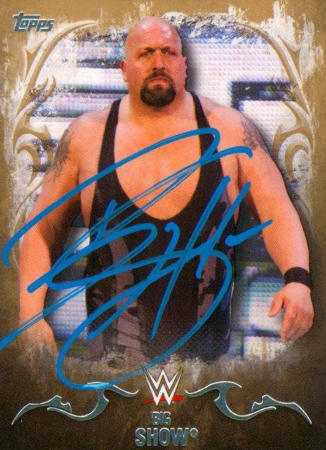 Big Show firmó la tarjeta coleccionable Topps Undisputed WWE 2016