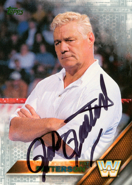 Pat Patterson signed 2016 Topps WWE Trading Card