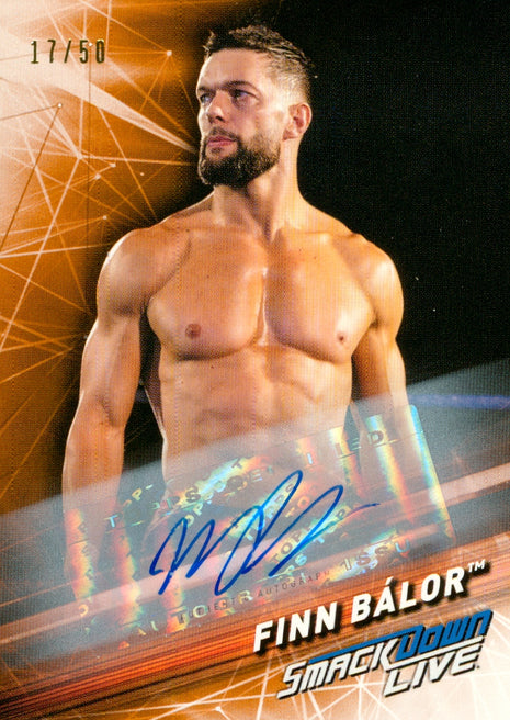 Finn Balor signed 2019 Topps Smackdown WWE Trading Card