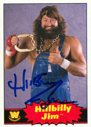 Hillbilly Jim signed 2012 Topps Heritage WWE Trading Card