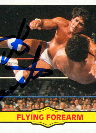 Tito Santana signed 2012 Topps Heritage WWE Trading Card