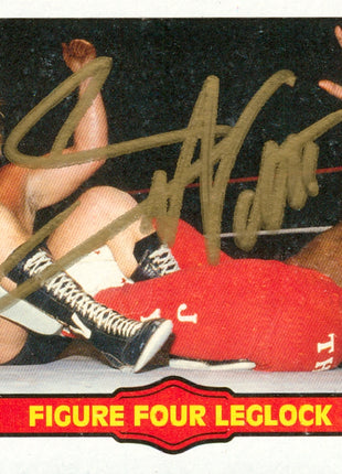 Greg Valentine signed 2012 Topps Heritage WWE Trading Card