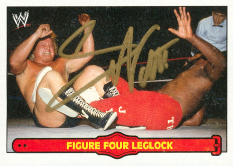 Greg Valentine signed 2012 Topps Heritage WWE Trading Card