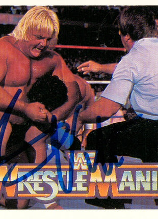 Greg Valentine signed 1990 WWF Classics Trading Card