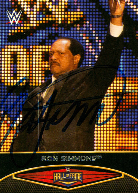 Ron Simmons signed 2015 Topps WWE Trading Card