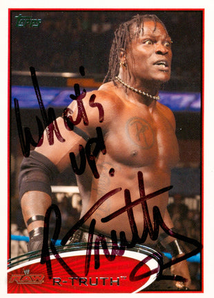 R-Truth signed 2012 Topps WWE Trading Card