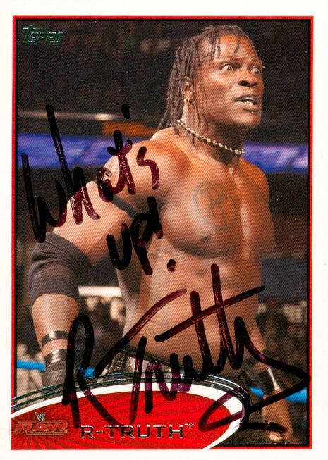 R-Truth signed 2012 Topps WWE Trading Card