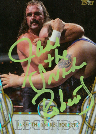 Jake Roberts signed 2018 WWE Legends Trading Card