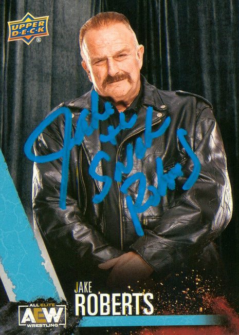 Jake Roberts signed 2021 AEW Trading Card