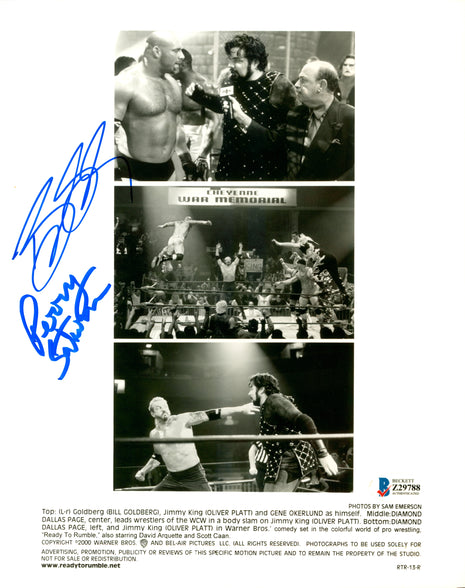 Bill Goldberg Perry Saturn Dual signed 8x10 Photo (w/ Beckett)