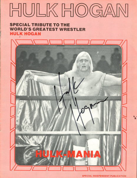 Hulk Hogan signed Program