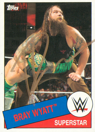 Bray Wyatt signed 2015 Topps WWE Trading Card