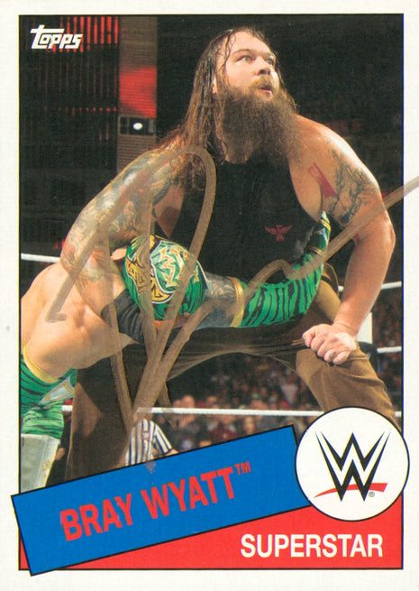 Bray Wyatt signed 2015 Topps WWE Trading Card