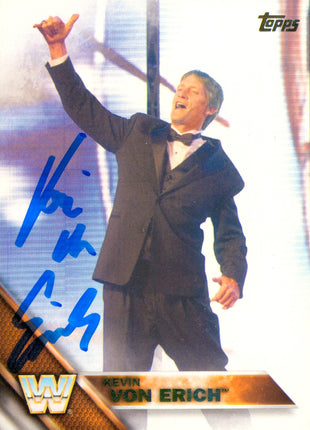 Kevin Von Erich signed 2016 Topps Wrestling Trading Card