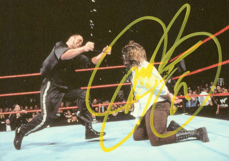 Mankind signed 1999 Comic Image WWF Trading Card