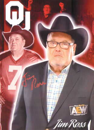 Jim Ross signed 8x10 Photo