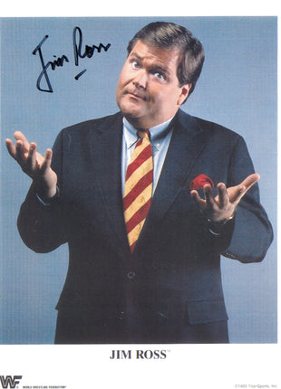 Jim Ross signed 8x10 Photo