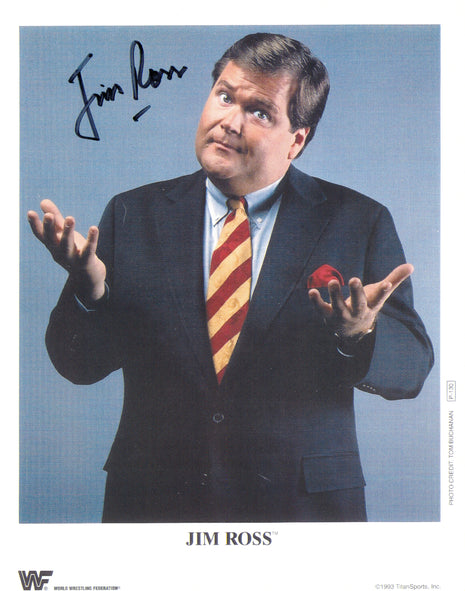 Jim Ross signed 8x10 Photo