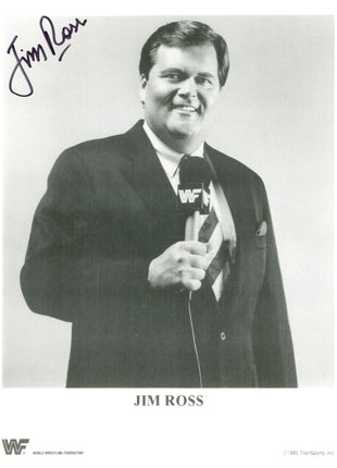 Jim Ross signed 8x10 Photo