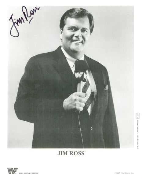 Jim Ross signed 8x10 Photo