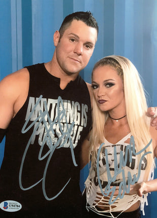 Alisha Edwards & Eddie Edwards dual signed 8x10 Photo (w/ Beckett)